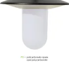 Lâmpada de rua estilo vintage com 3 luzes em alumínio cinza fabricado na Itália - Belen Viadurini