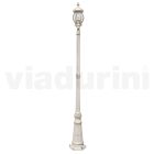 Lâmpada de rua estilo vintage em alumínio branco fabricado na Itália - Dodo Viadurini