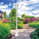 Lâmpada externa vintage em alumínio branco fabricado na Itália - Terella Viadurini