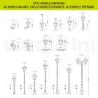 Lanterna de parede de jardim em alumínio fundido fabricado na Itália - Pinako Viadurini