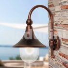 Lanterna de parede para uso ao ar livre em alumínio produzido na Itália, Anusca Viadurini