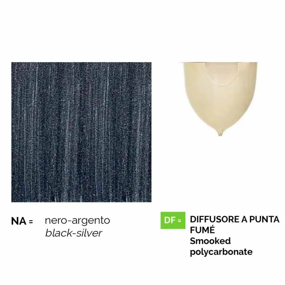 Lanterna de parede para uso ao ar livre em alumínio produzido na Itália, Anusca Viadurini