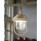 Lanterna de Suspensão Exterior em Alumínio Pintado à Mão - Bari Viadurini