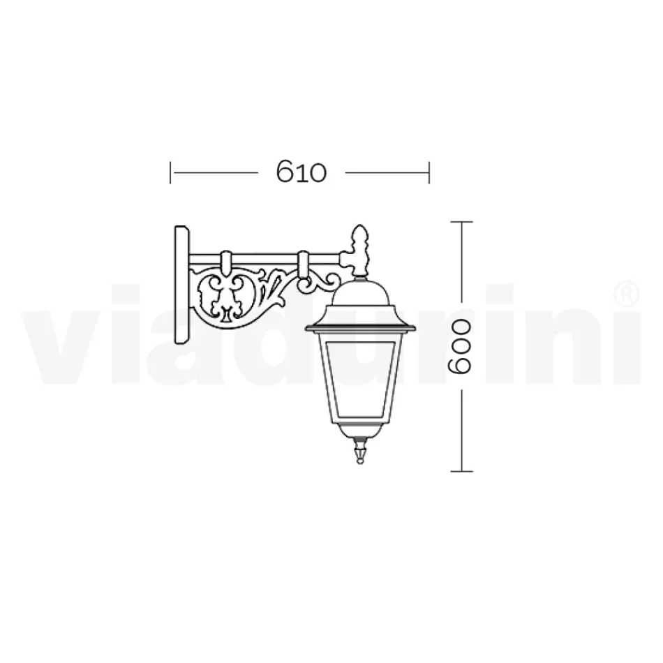 Lanterna Externa em Vidro e Alumínio em 5 Acabamentos Diferentes - Alquimista Viadurini