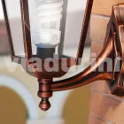 Lanterna de alumínio para jardim de parede feita na Itália, Aquilina Viadurini