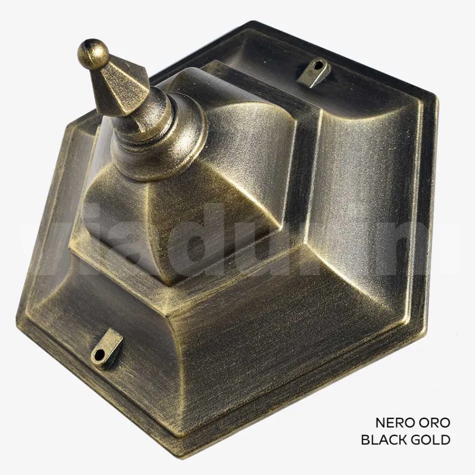 Lanterna de Jardim em Vidro Transparente e 5 Acabamentos em Alumínio - Pinako Viadurini