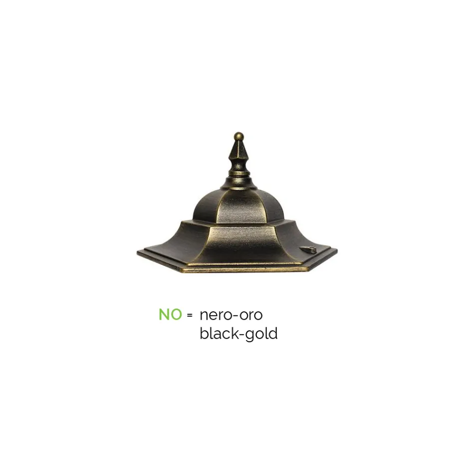 Lanterna externa estilo vintage em alumínio fabricada na Itália - Janira Viadurini