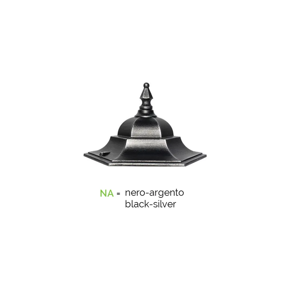 Lanterna externa estilo vintage em alumínio fabricada na Itália - Janira Viadurini