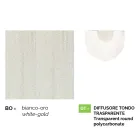 Lanterna de parede para jardim em alumínio branco fabricada na Itália, Anusca Viadurini