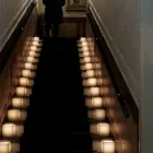 Lanterna Perfumada em Cera Efeito Riscado com Tealight Made in Italy - Famme Viadurini