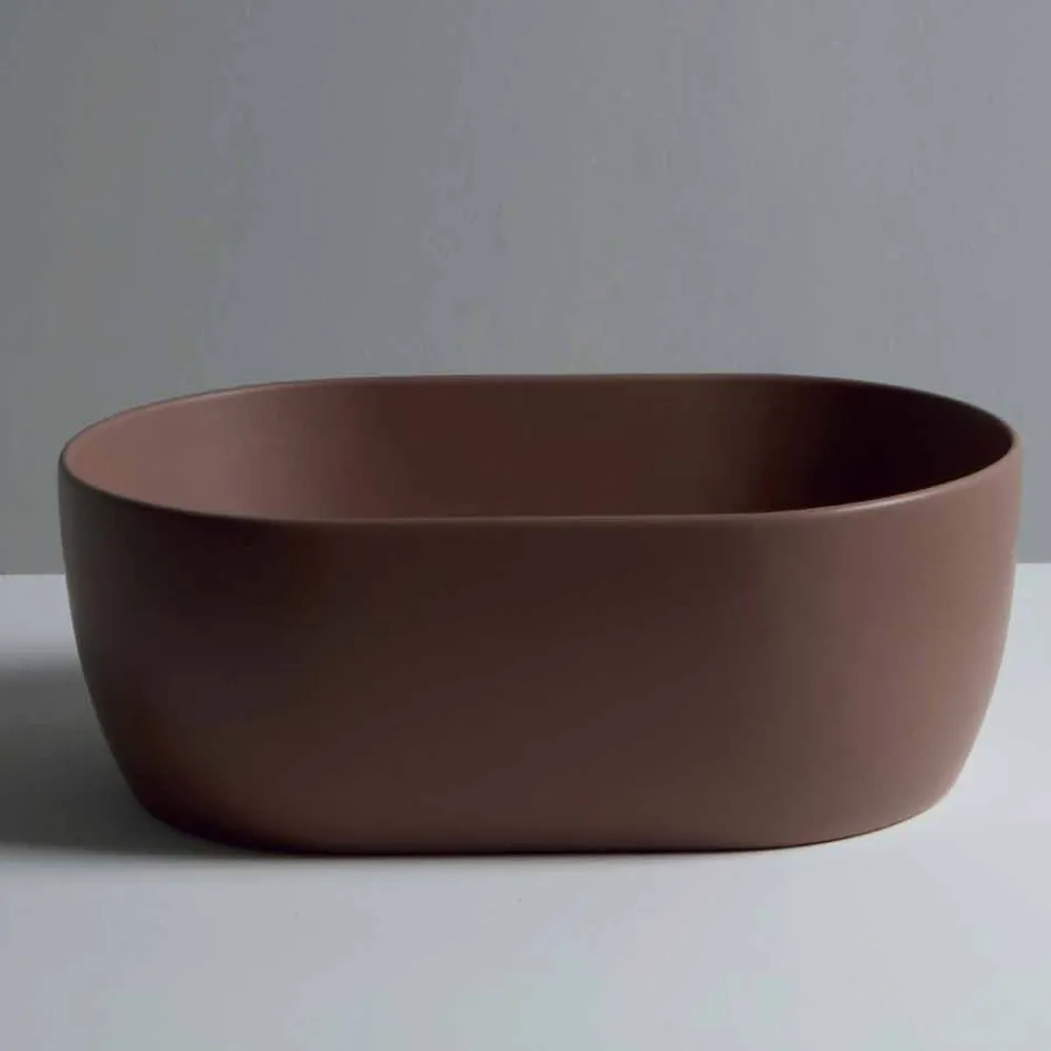 Lavatório de apoio de cerâmica 45x32cm made in Italy Star, design moderno Viadurini