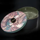 Lavatório de barro refratário verde feito na Itália - Tatiana Viadurini