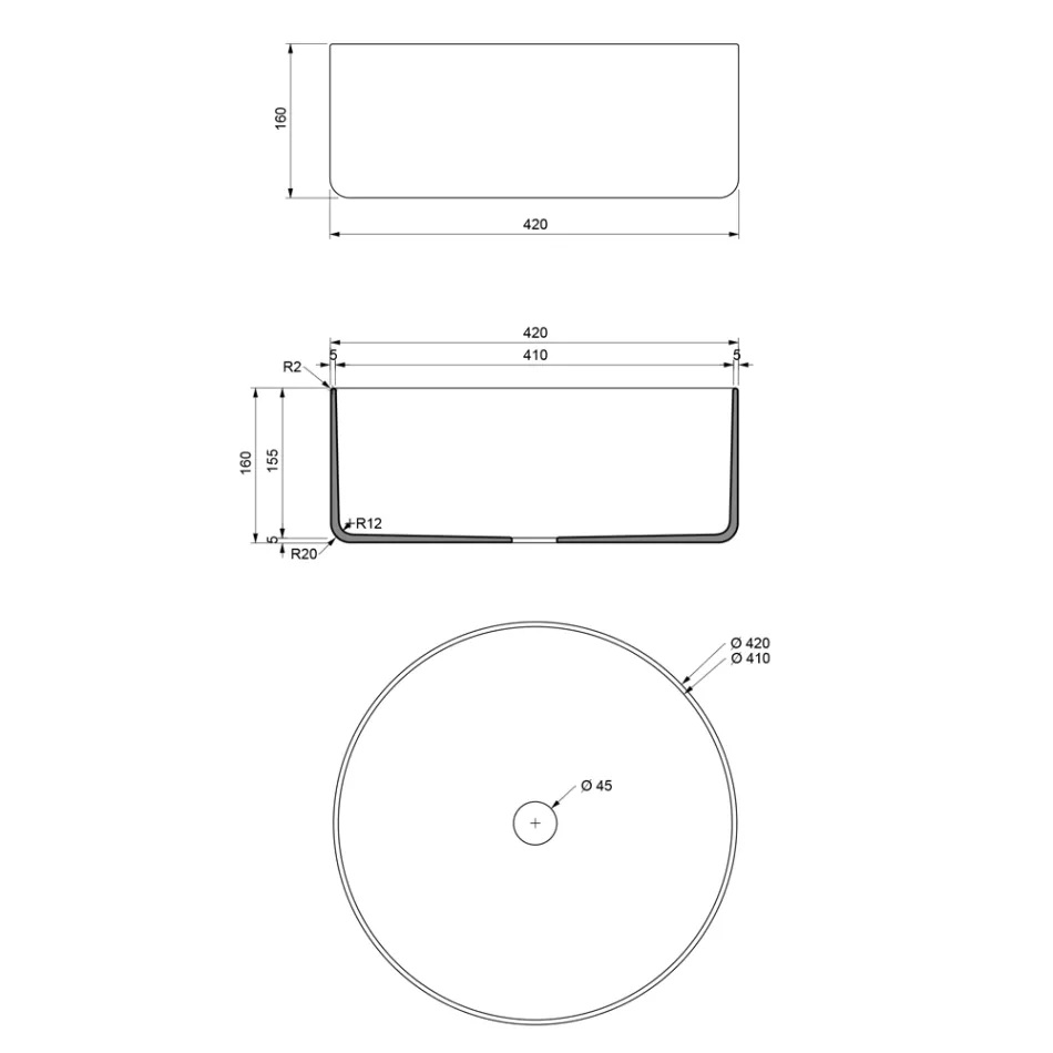 Lavatório de barro refratário verde feito na Itália - Tatiana Viadurini