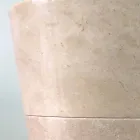 Igor lavatório de pedestal cônico branco pintado à mão, brilhante Viadurini