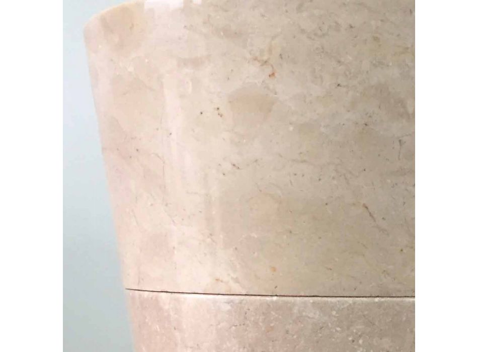 Igor lavatório de pedestal cônico branco pintado à mão, brilhante Viadurini