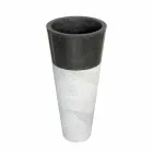 Lavatório Coluna Pedra Cônica Natural Preto Raja Viadurini