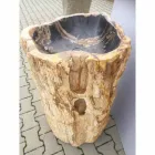 Pia de pedestal design em pedra natural Ley, feito à mão Viadurini
