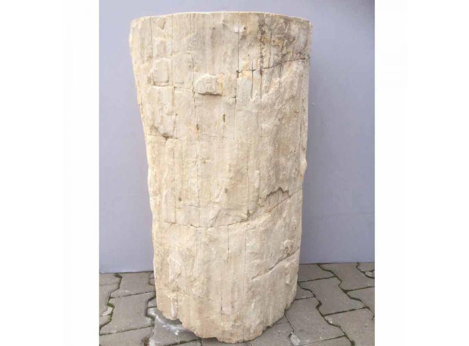 Pia de pedestal design em pedra natural Ley, feito à mão Viadurini