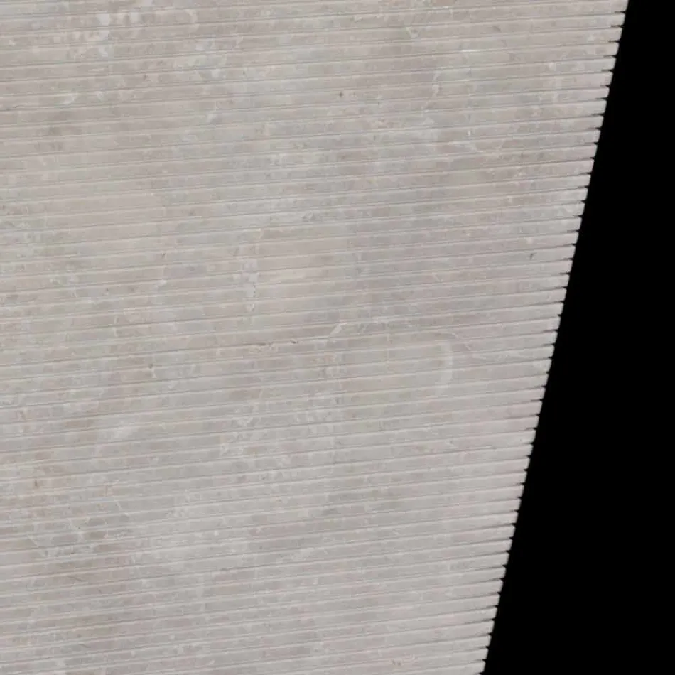 lavatório montado naturalmente Sire white stone, handmade Viadurini