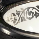 Pia embutida barroca embutida em argila de fogo feita na Itália, Otis Viadurini