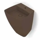 Lavatório de cerâmica design moderno de parede feita na Itália, Goran Viadurini