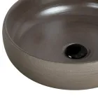 Lavatório de bancada em barro refratário fabricado na Itália - Diego Viadurini