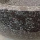 Levi lavatório de apoio em pedra natural cinza, design moderno Viadurini
