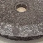 Levi lavatório de apoio em pedra natural cinza, design moderno Viadurini