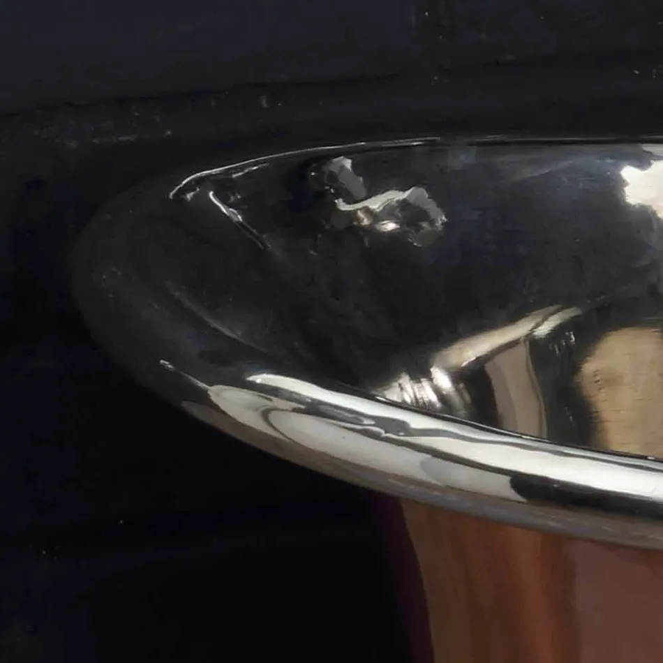 Afundar banheiro para apoiar cobre e ferro branco Cala Viadurini