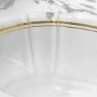 Pia do banheiro recesso em porcelana e ouro made in Italy, Santiago Viadurini