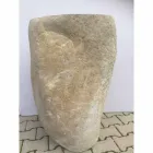 Pia do banheiro de design em pedra natural Mar, peça única Viadurini