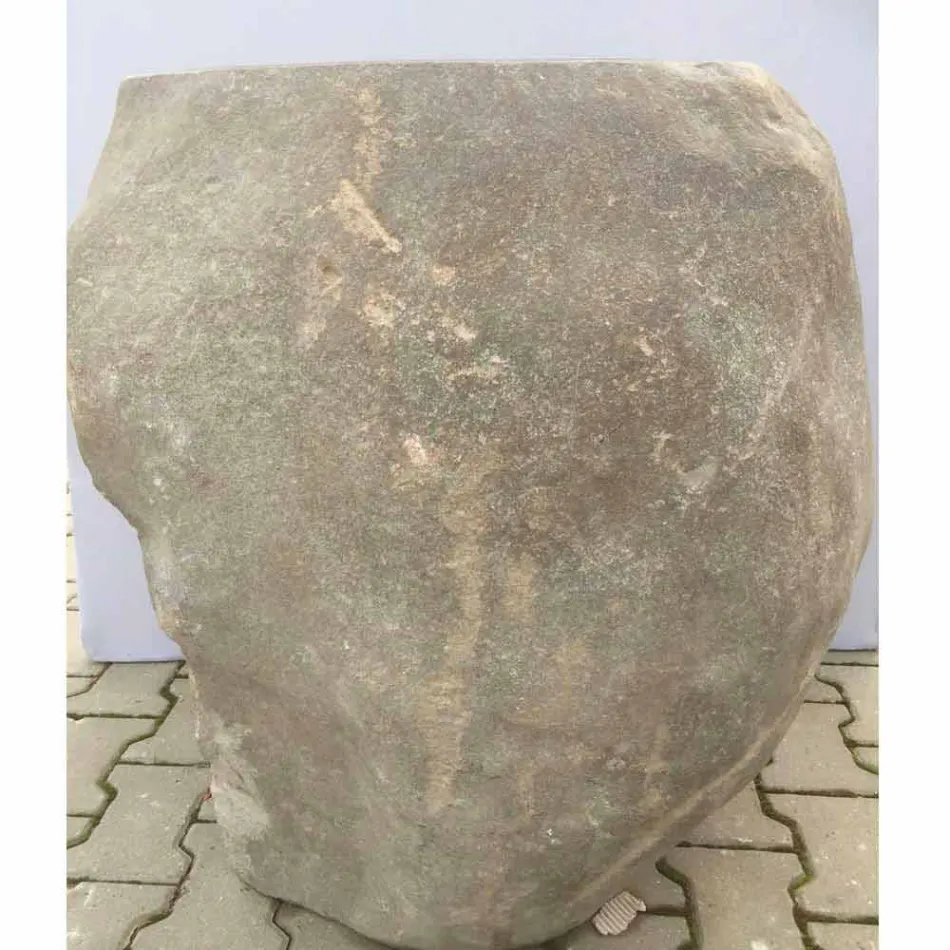 Pia do banheiro de design em pedra natural Mar, peça única Viadurini