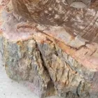 Pia do banheiro de design em madeira fóssil Star mini, peça única Viadurini