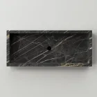 Lavatório de banheiro em porcelanato porcelanato efeito mármore feito na Itália - Ludmilla Viadurini