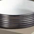 Pia de banheiro em grés porcelanato torneado à mão Made in Italy - Dardos Viadurini