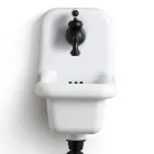 Lavatório Suspenso para Banheiro em Cerâmica Colorida Design Moderno 26 cm - Jordânia Viadurini