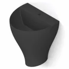 Parede de cerâmica moderna pendurada pia do banheiro feita na Itália, Fiorello Viadurini