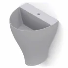 Parede de cerâmica moderna pendurada pia do banheiro feita na Itália, Fiorello Viadurini