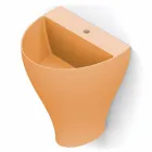 Parede de cerâmica moderna pendurada pia do banheiro feita na Itália, Fiorello Viadurini