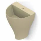 Parede de cerâmica moderna pendurada pia do banheiro feita na Itália, Fiorello Viadurini