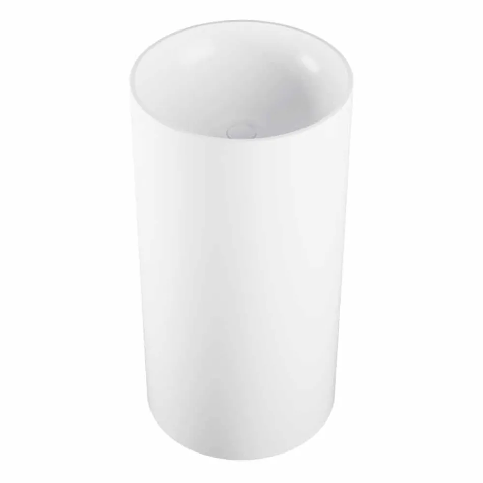 Lavatório de piso autônomo cilíndrico produzido na Itália, Rumo Viadurini