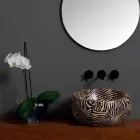 Lavatório de cerâmica de bancada moderno feito na Itália por Elisa Viadurini