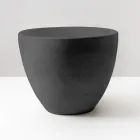 Pia de bancada cônica em cerâmica refratária torneada à mão - Orbite Viadurini