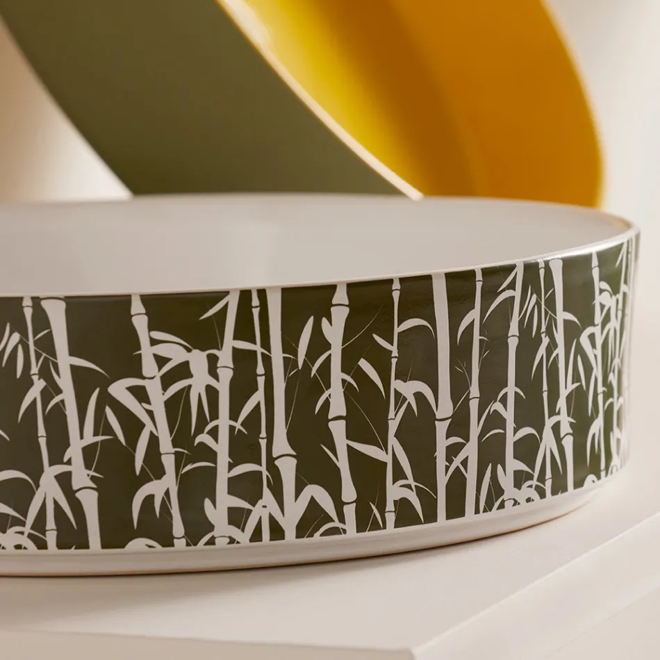 Lavatório de apoio para banheiro em Grés Porcelânico Made in Italy - Envelope Viadurini