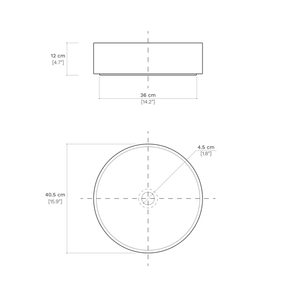 Lavatório de apoio para banheiro em Grés Porcelânico Made in Italy - Envelope Viadurini
