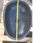 Lavatório artesanal de bancada em pedra natural moderna do rio - Aurea Viadurini