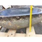 Lavatório artesanal de bancada em pedra natural moderna do rio - Aurea Viadurini