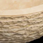 Lavatório Branco suportando pedra natural Finn, uma peça Viadurini