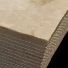 Lavatório branco em pedra natural, uma peça, Zor Viadurini