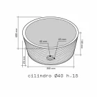 Suporte de bancada cilíndrica pedra Natural bege Ampat Viadurini